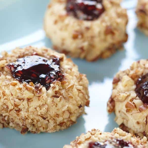  A delectable combination of buttery cookie and fruity jam makes these Smucker's Thumbprint Cookies a delicious treat.