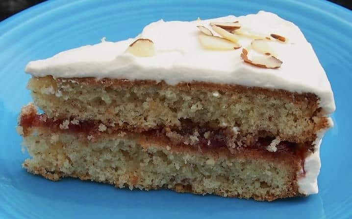  A deliciously nutty aroma fills the air as this cake bakes in the oven.