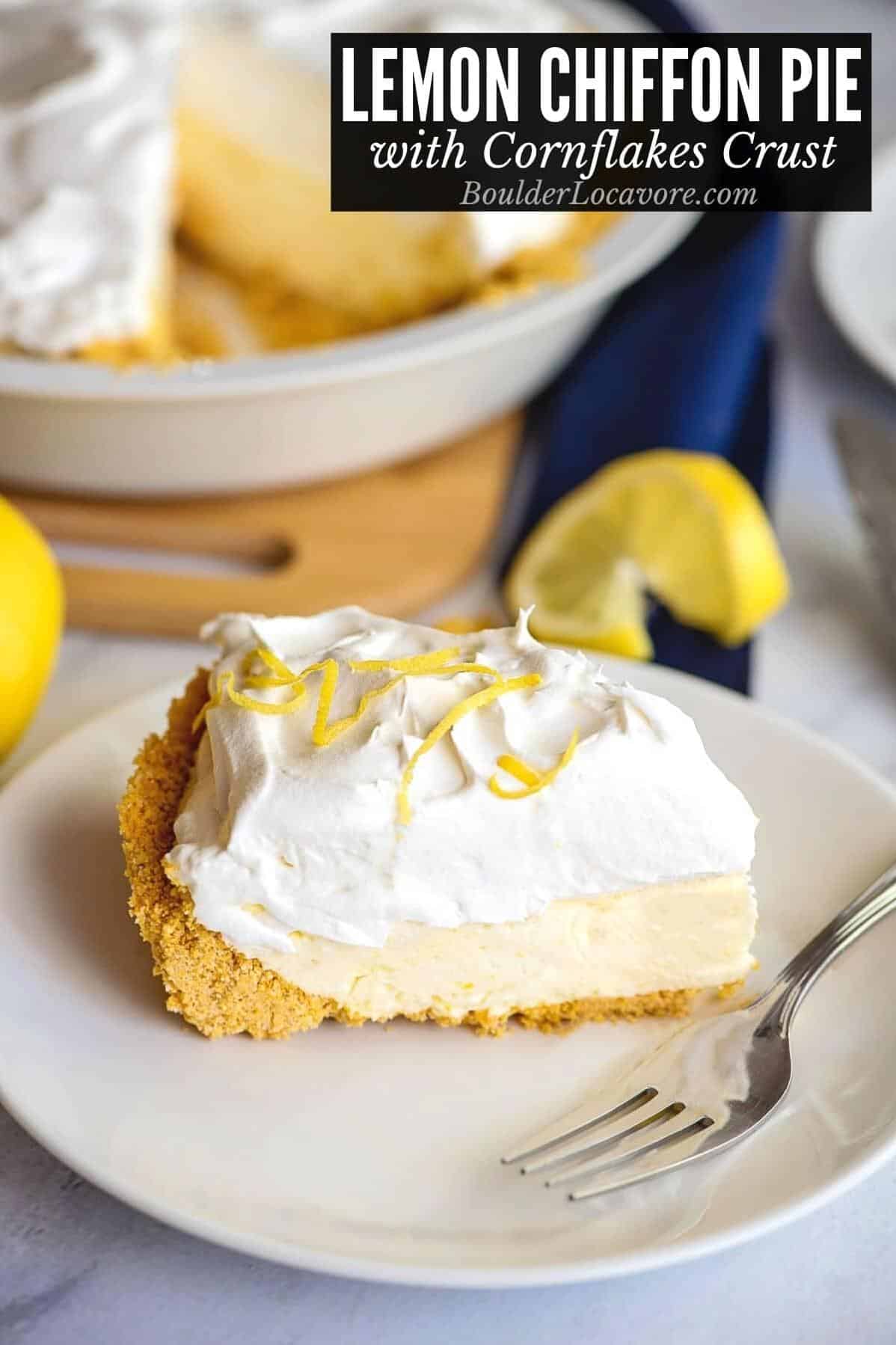  A forkful of Lemon Chiffon Pie melting in your mouth.