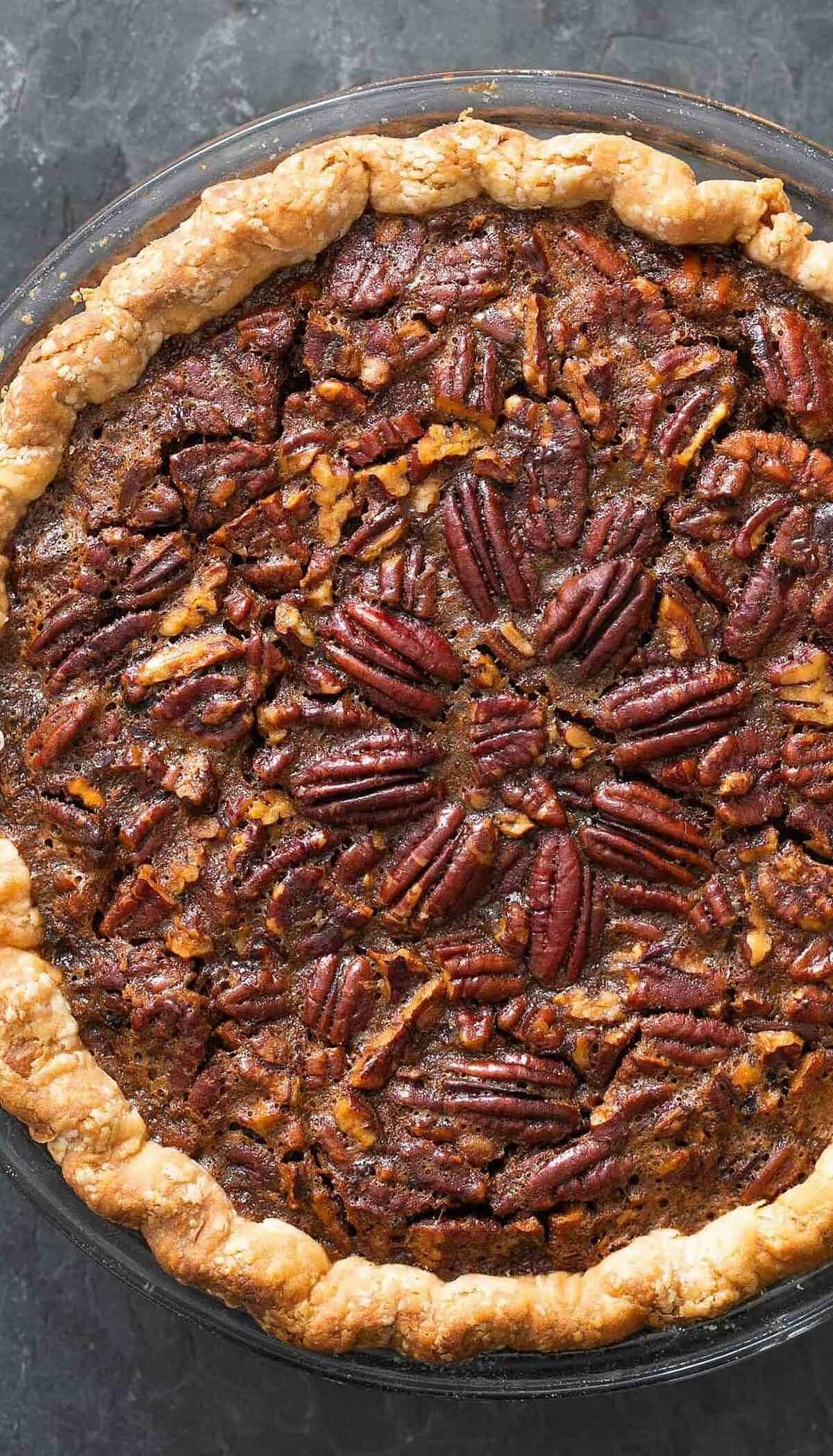  A golden-brown crust, filled with a luscious pecan filling – what's not to love?