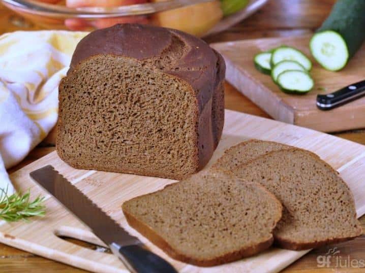  A hearty slice of gluten-free pumpernickel bread is the perfect addition to any sandwich.