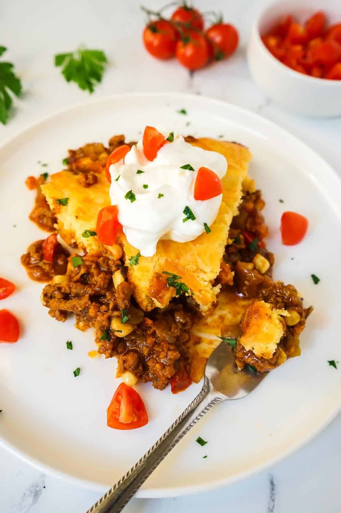  A medley of flavors and textures in this Corn Bread Tamale Pie.