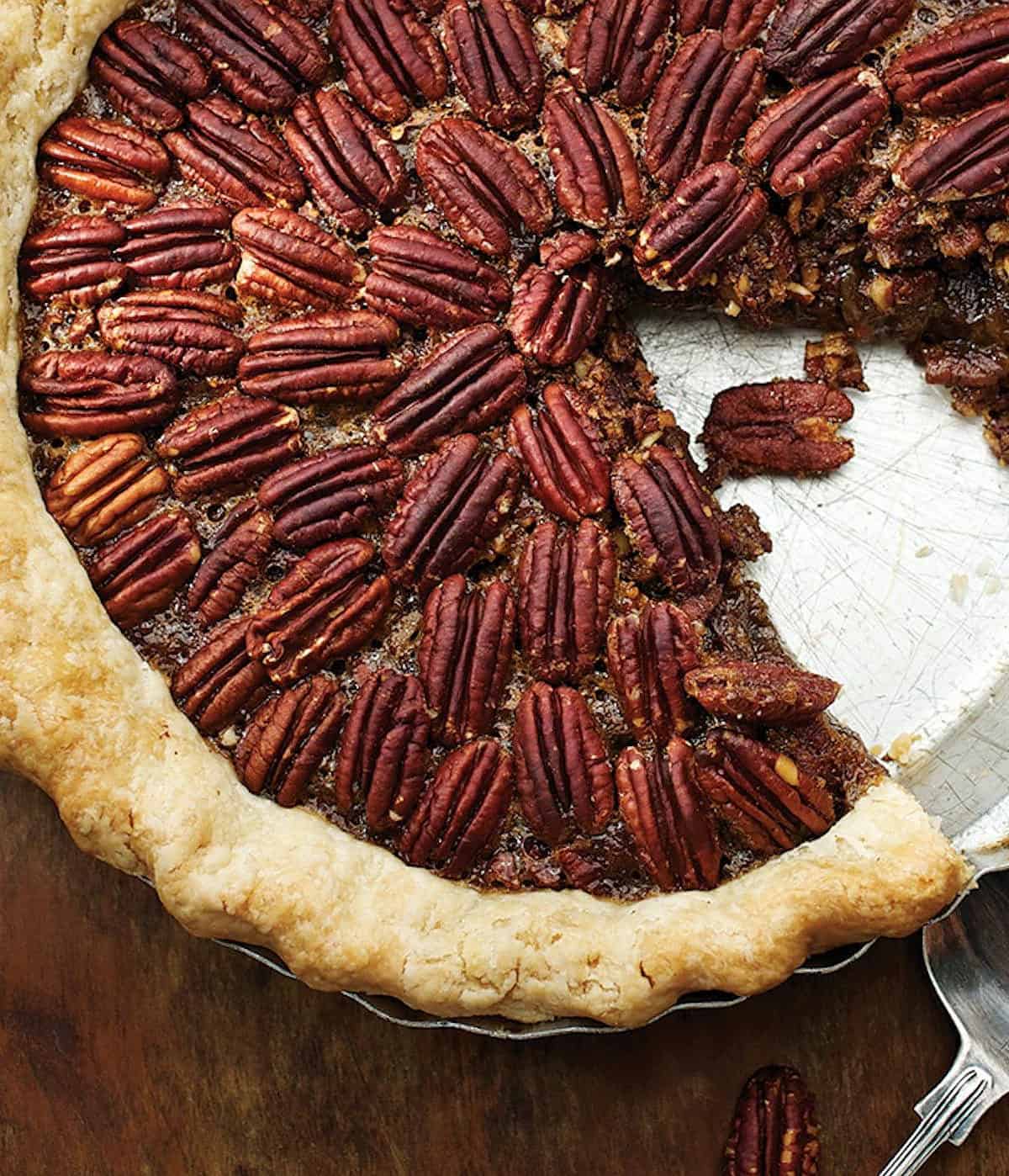  A perfect slice of pecan pie is a little slice of heaven.