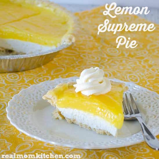  A slice of sunshine on a plate: Lemon Supreme Pie!