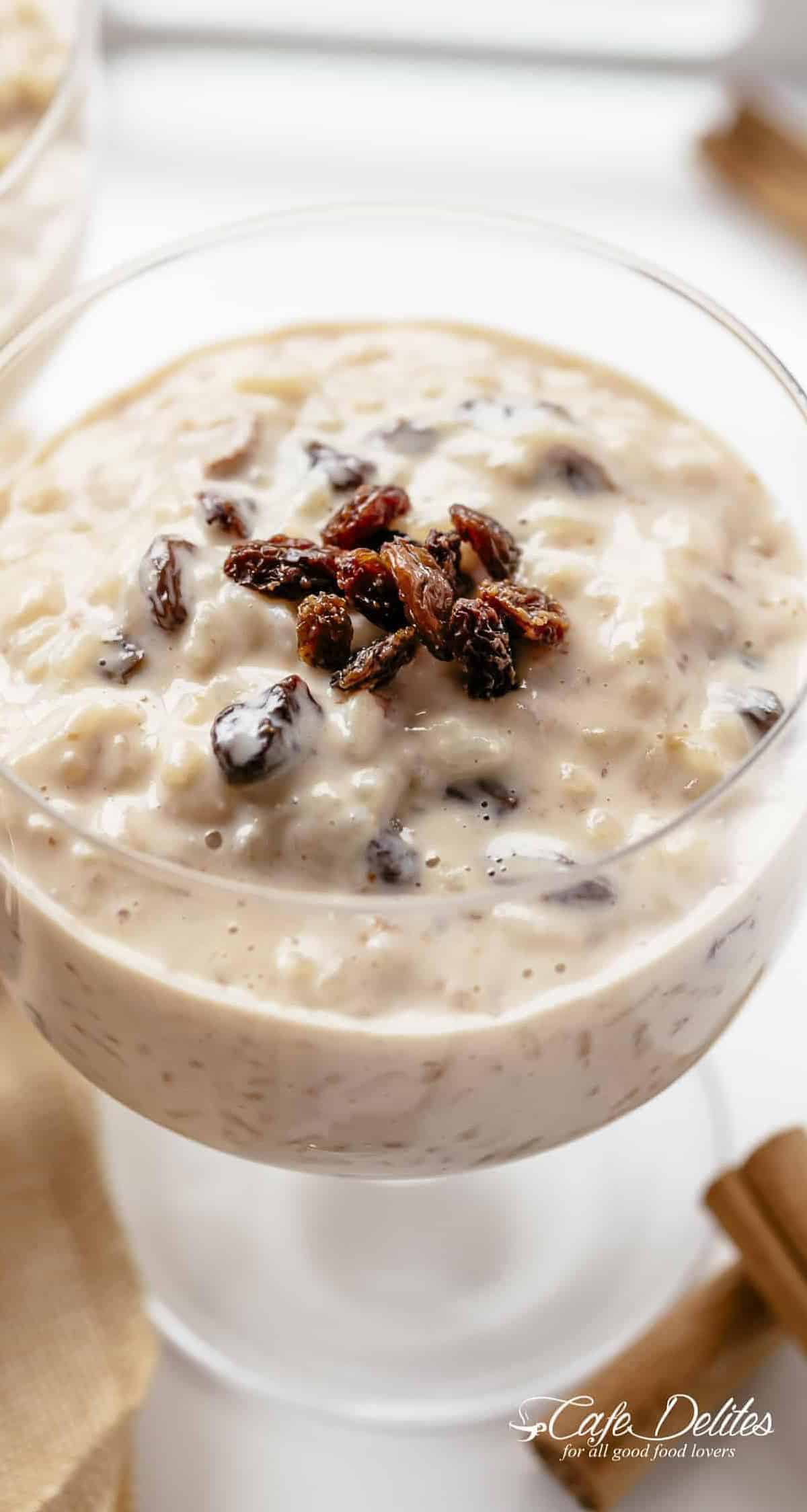  A sprinkle of cinnamon and a handful of raisins can elevate your rice pudding game to the next level.