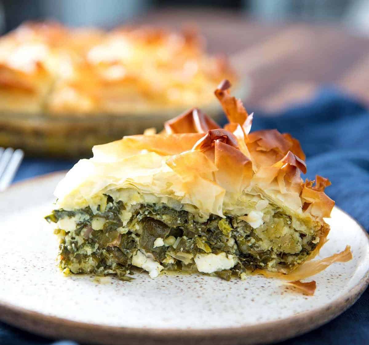  A sprinkling of sesame seeds adds a nutty flavor to this flaky savory pie