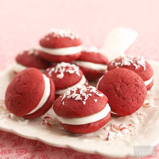  Add a pop of color to your dessert spread with these vibrant red treats.