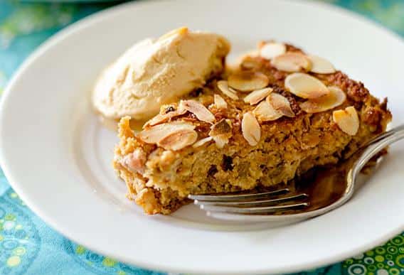 Almond Rhubarb Cake (Gluten-Free, Low-GI)
