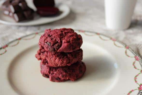  Behold, the vibrant and delicious beet cookies!