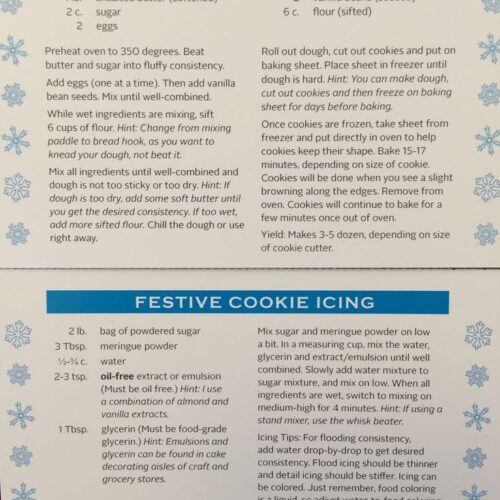 Blue Ribbon Winner Holiday Cutout Cookies