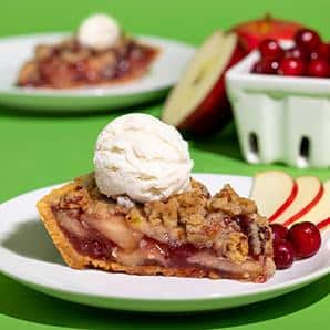  Buttery, nutty crumble topping completes this cherry pie perfection.