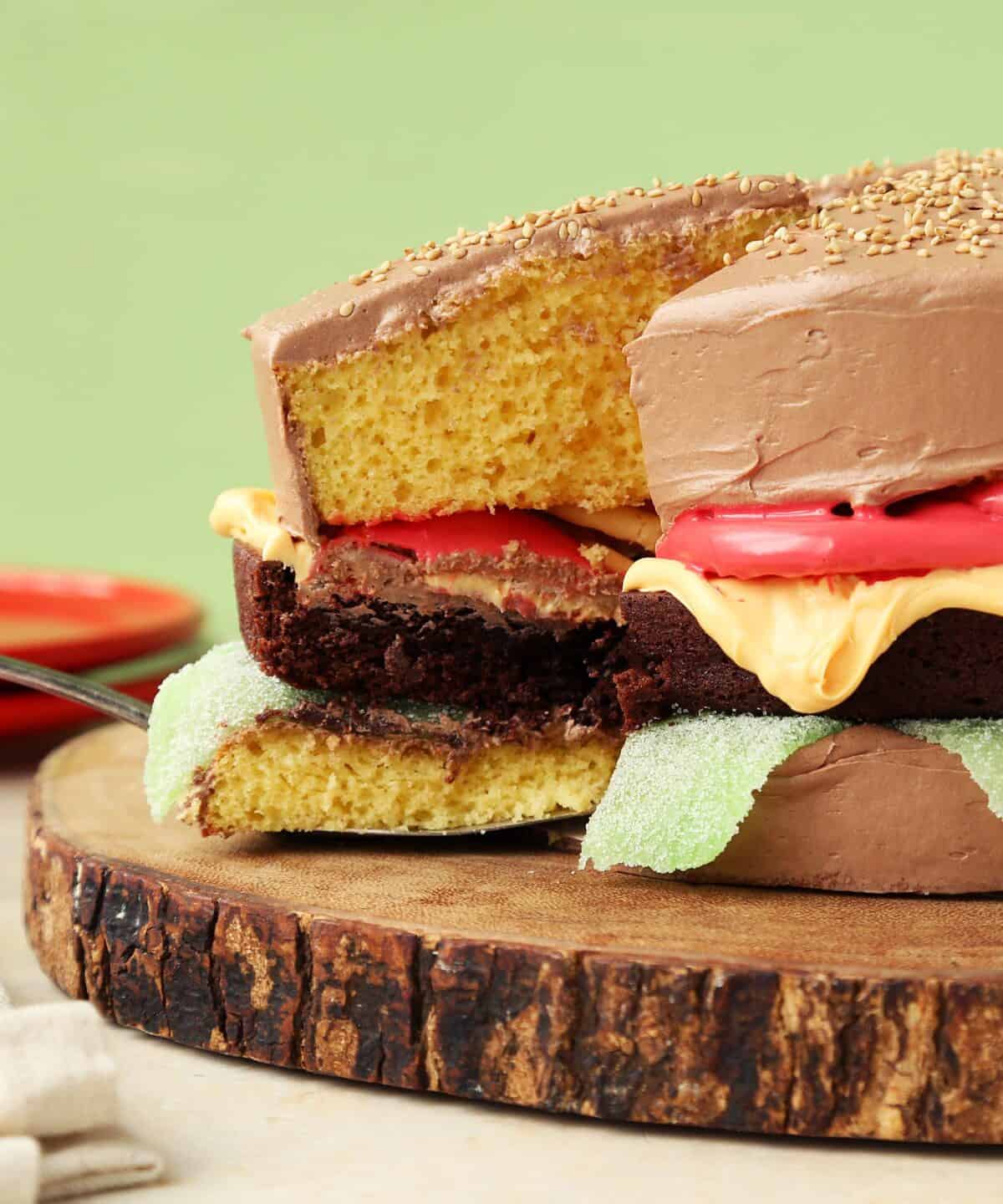  Celebrate April Fools' Day with our delicious burger-inspired cake.