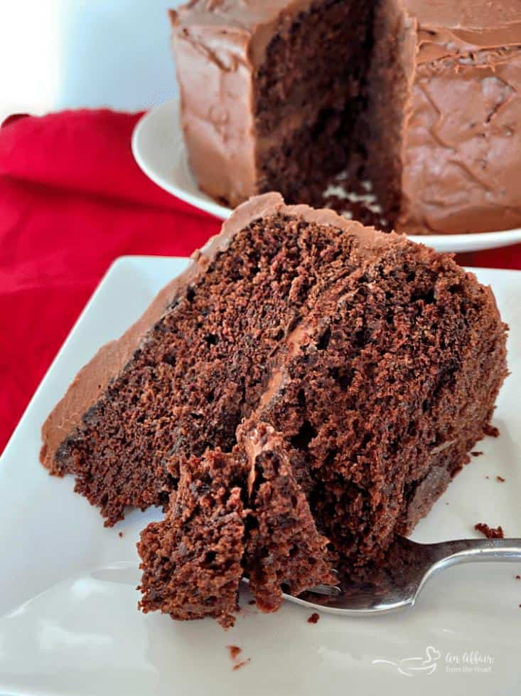  Chocolate frosting takes this unconventional cake to a whole new level.