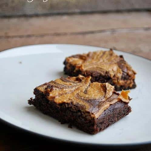 Chocolate Stout and Peanut Butter Swirl Brownies