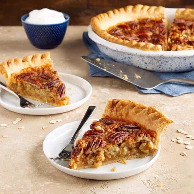  Crack open some pecans and make this pie that's as easy as pie.