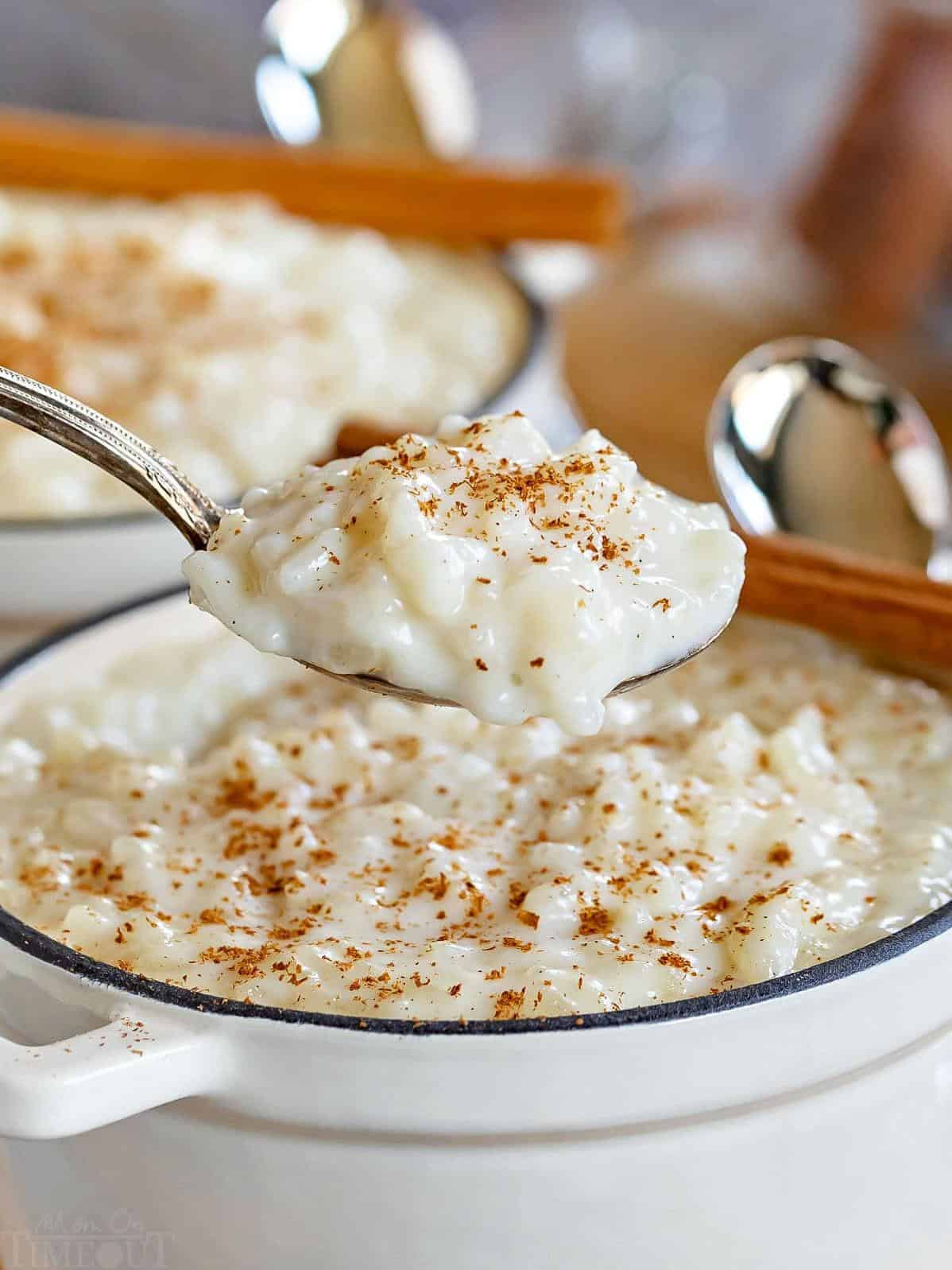  Creamy and dreamy, you won't be able to resist this rice pudding.