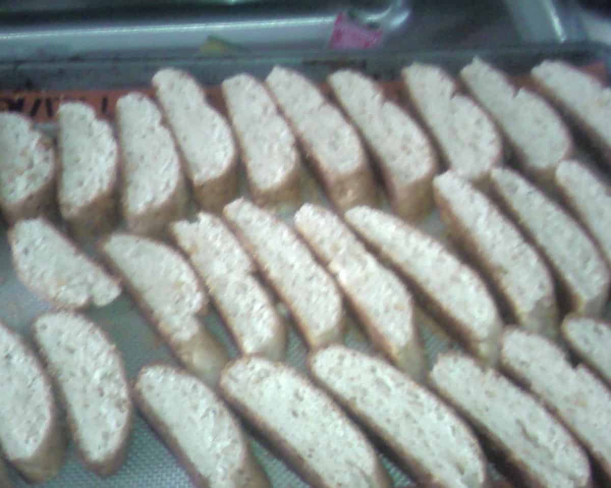  Crispy Gouda Biscotti fresh out of the oven