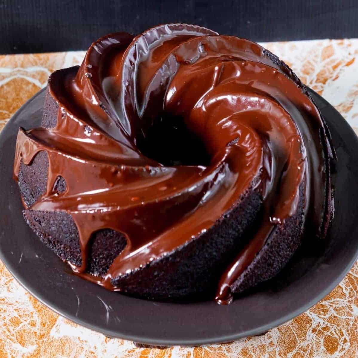  Curb your chocolate cravings with a slice of devil's food pound cake