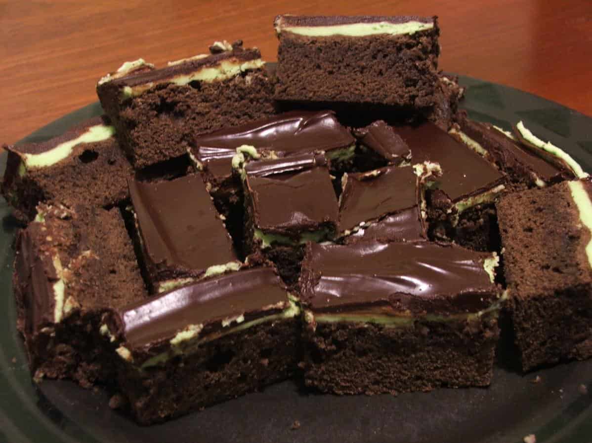  Decadent chocolate brownies with a refreshing touch of mint