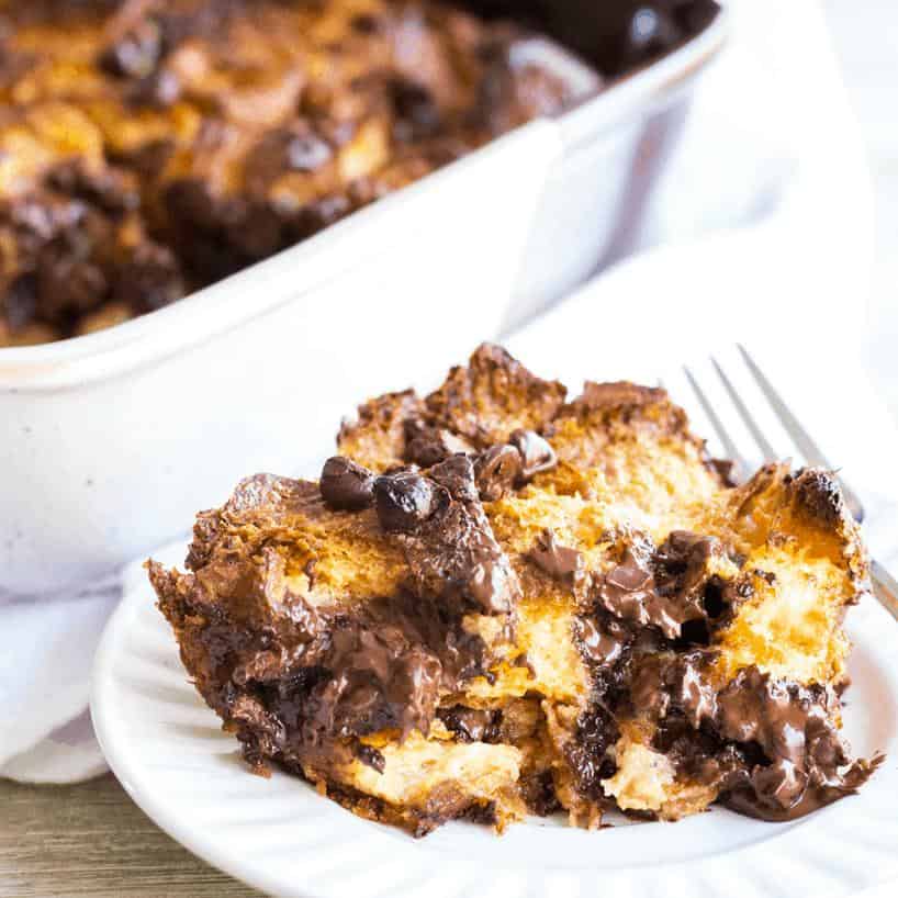  Decadent layers of croissants and chocolate make this bread pudding an indulgent treat!
