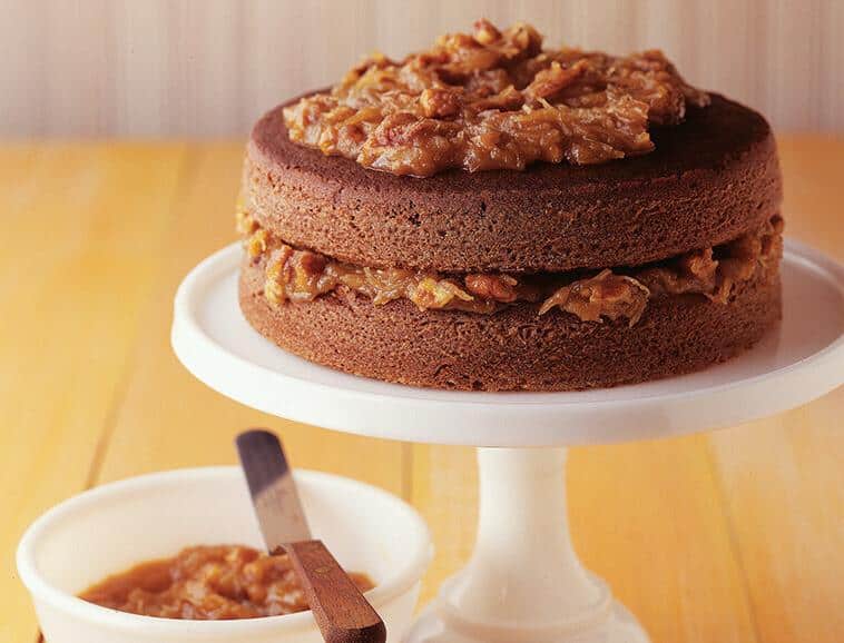  Deliciously chewy pecans mixed with creamy coconut makes a dessert that's hard to resist!