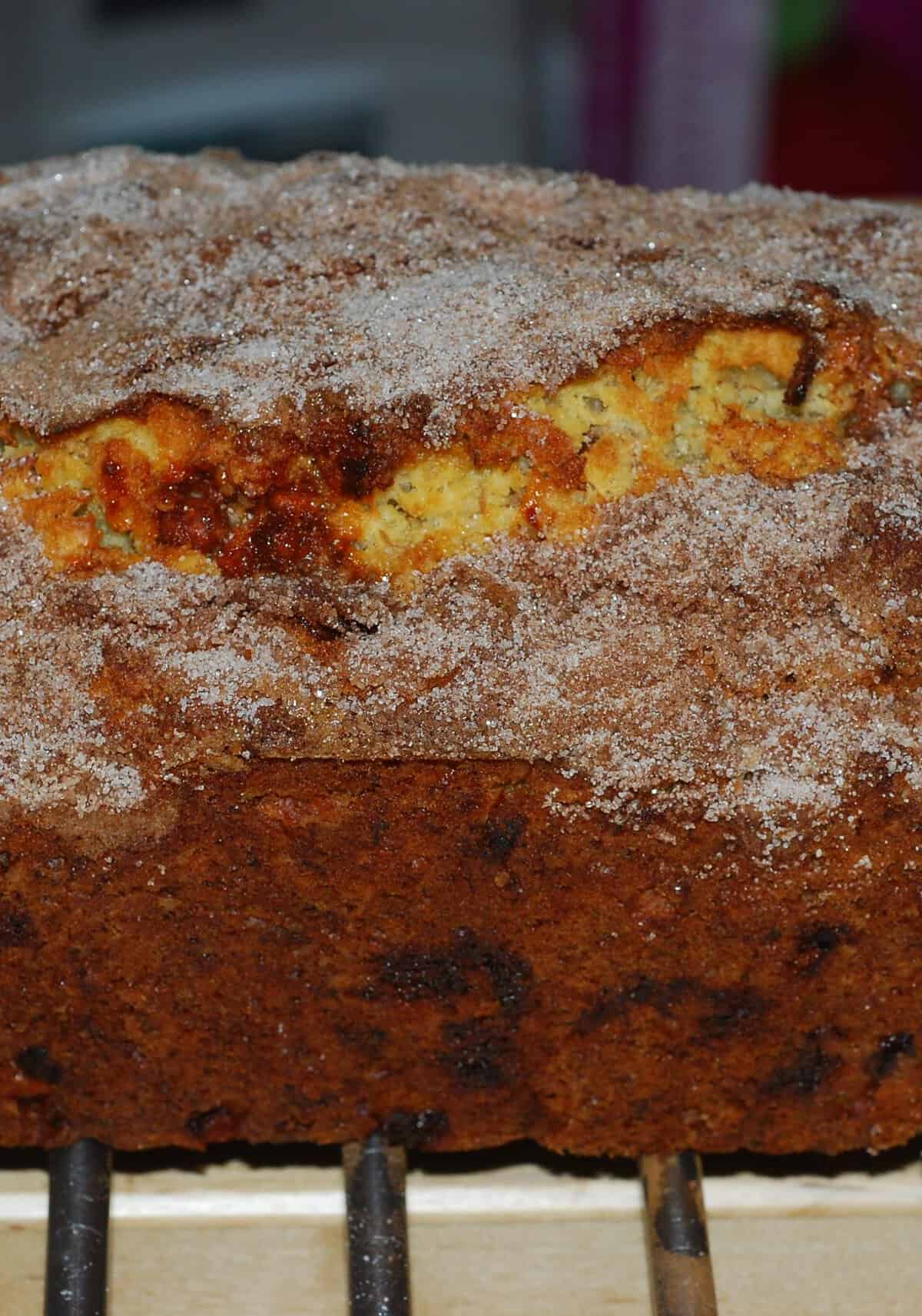  Dig into this delicious loaf of Nana's Banana Bread, warm from the oven.