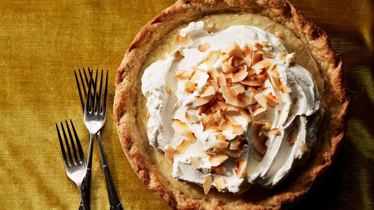  Dive into a delicious, creamy pie with this Double Coconut Meringue Pie.