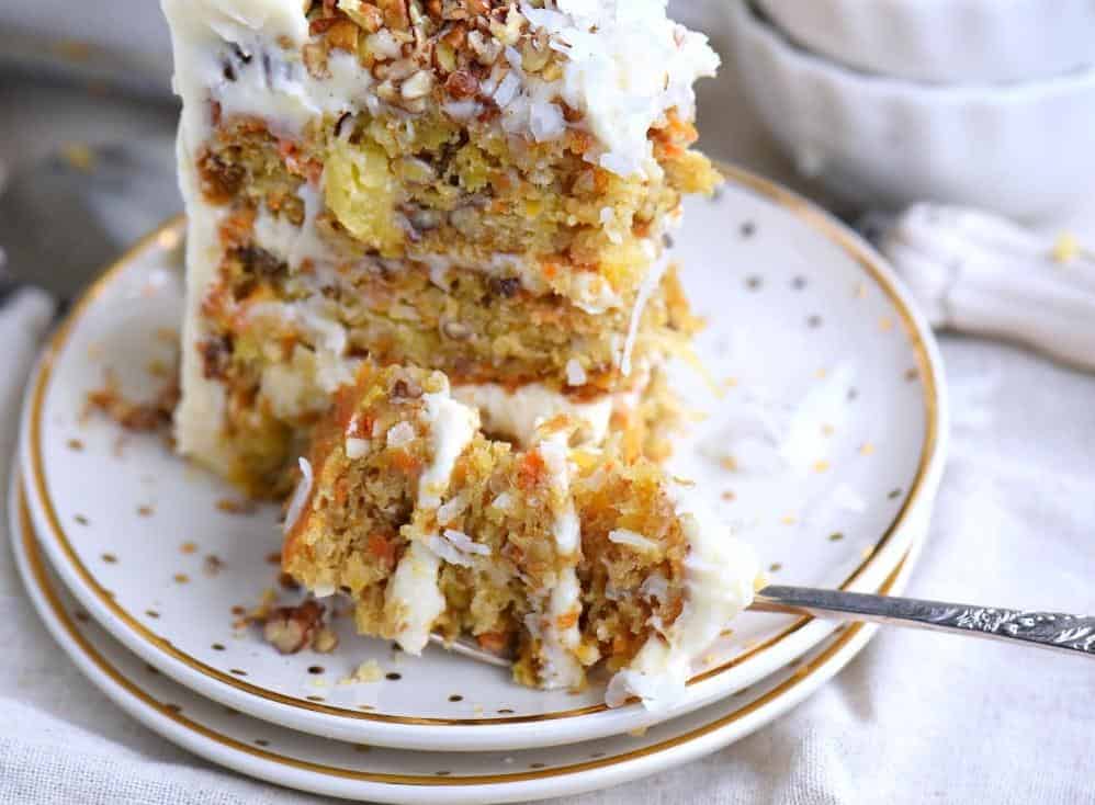  Don't let the lack of nuts fool you, this cake is still packed with flavor.
