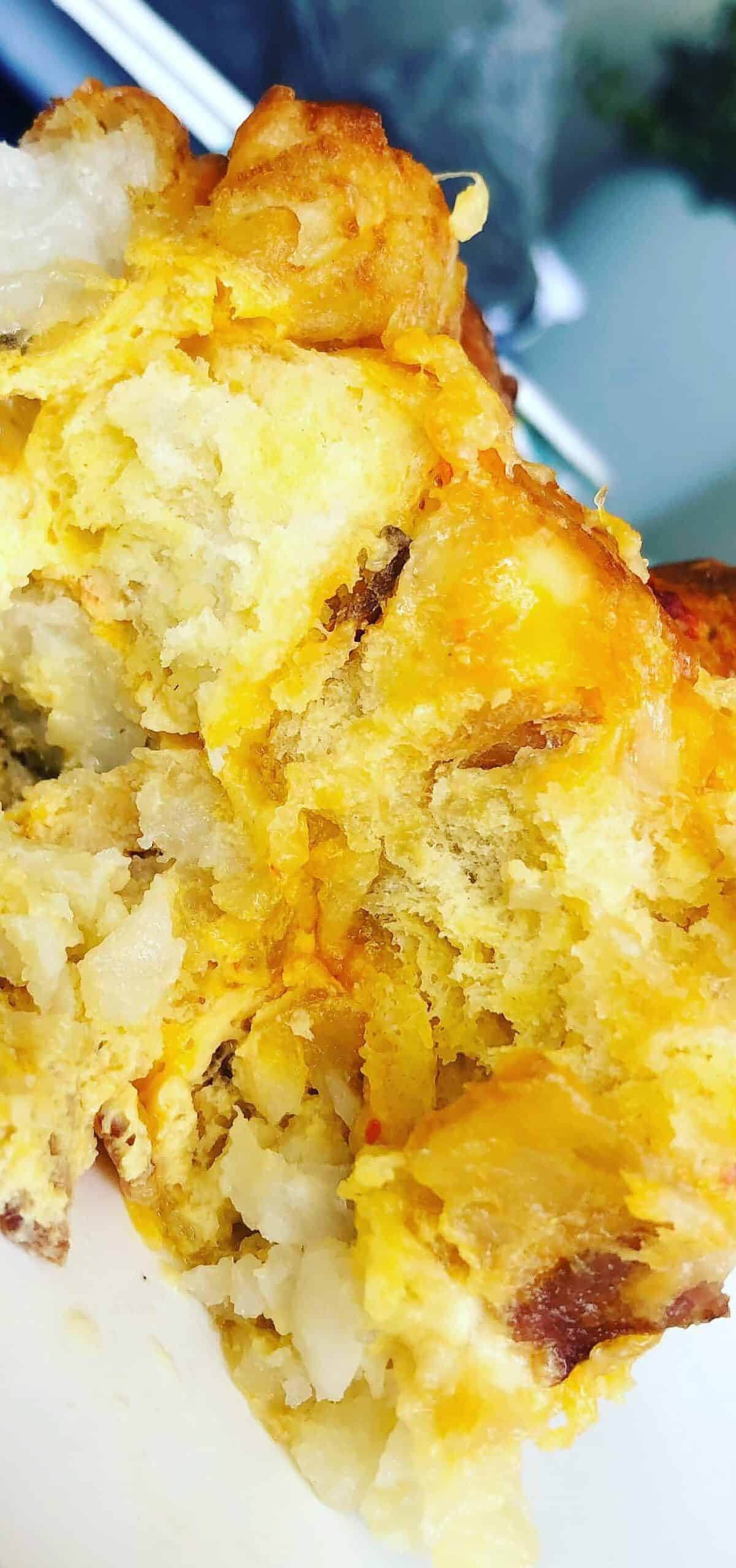  Each bite of this soft and cheesy bread is like a warm hug.