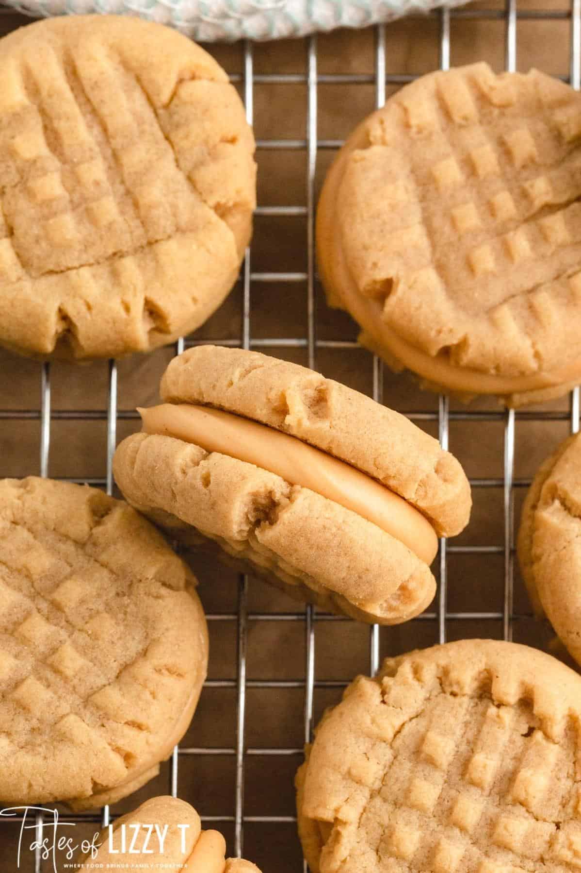  Elevate your cookie game with these decadent inside-out peanut butter cookie sandwiches.