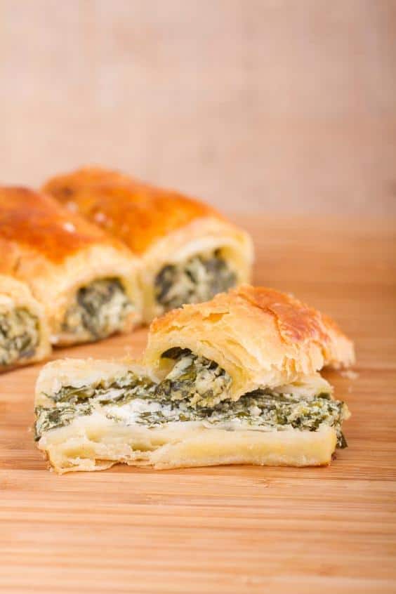  Flaky and golden brown, these spinach pie rolls are a gluten-free dream come true.