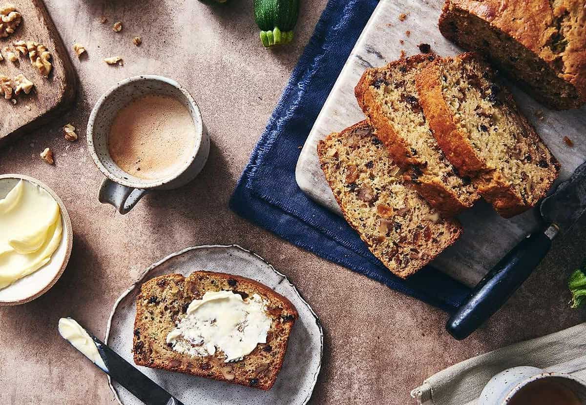  Freshly-grated zucchini makes this bread extra moist and flavorful.