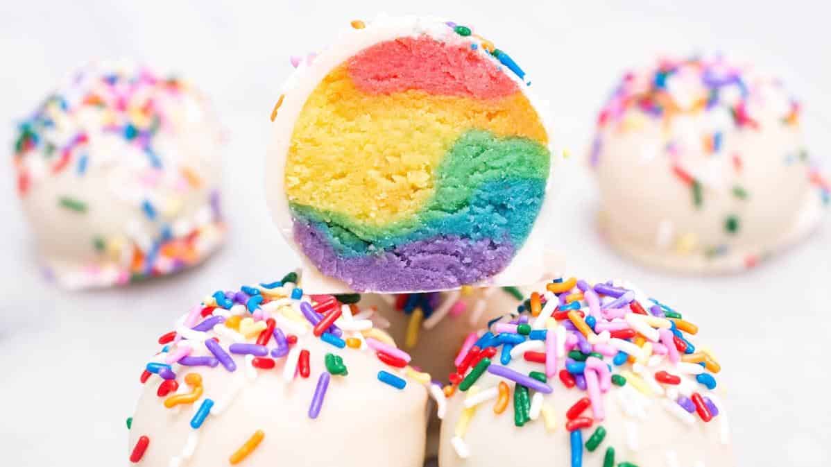  Get ready to add some whimsy to your dessert table with these Unicorn Cake Truffles.