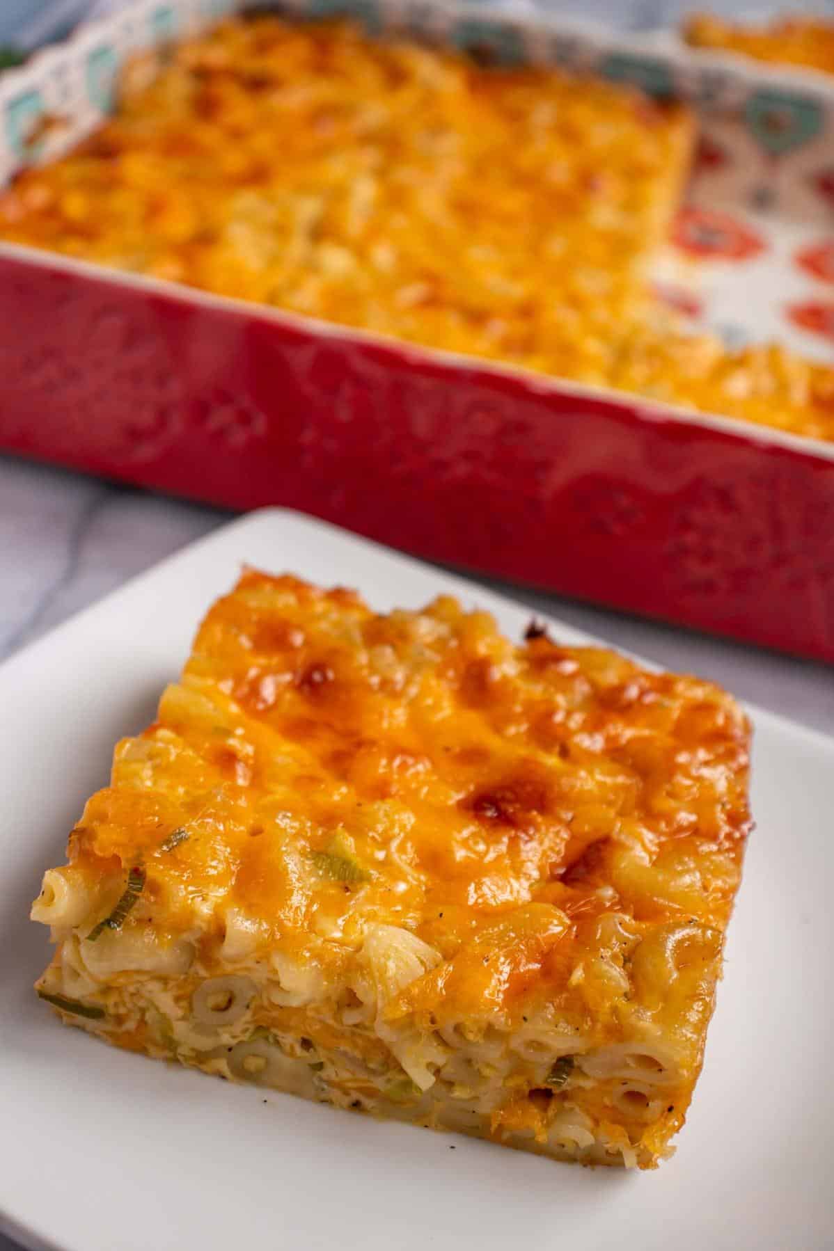  Get ready to dive into ooey-gooey goodness with this Macaroni Pie.