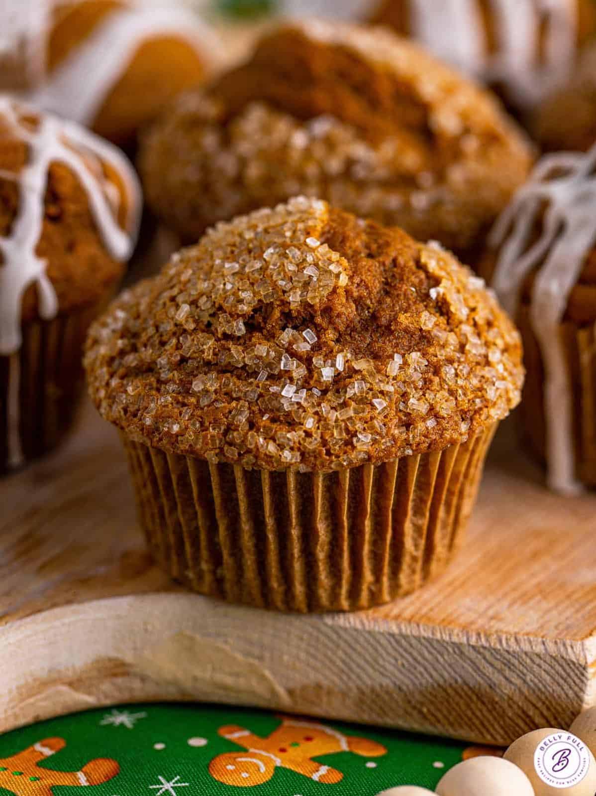 Holiday Breakfast Gingerbread Muffins