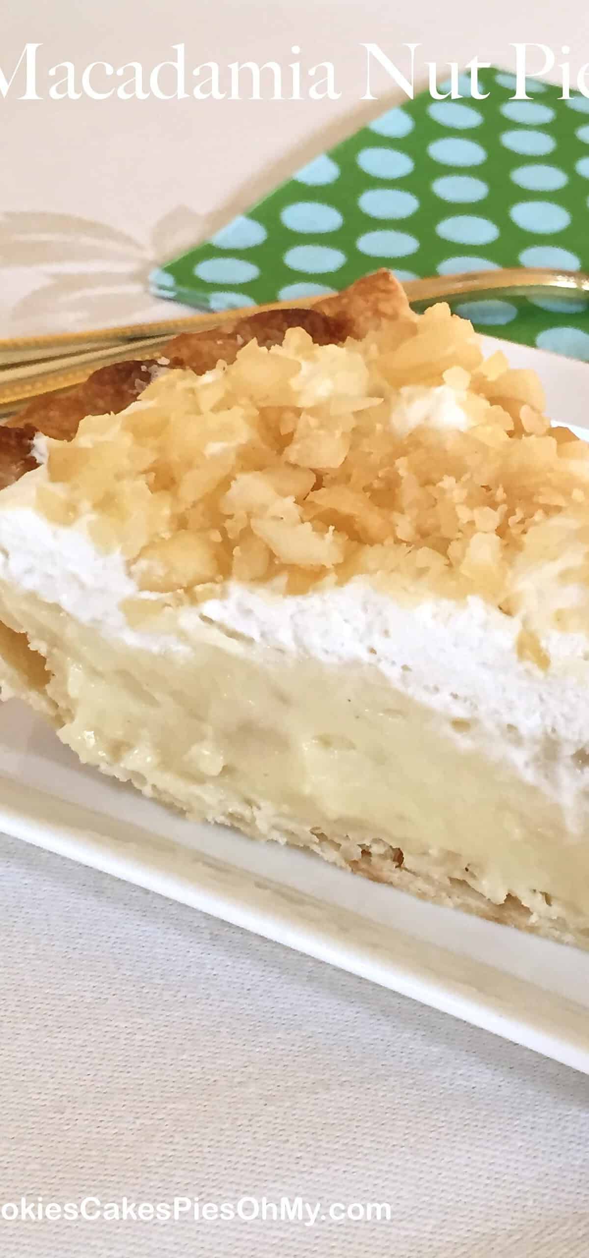  Indulge in a slice of creamy heaven with our Macadamia Nut Cream Pie