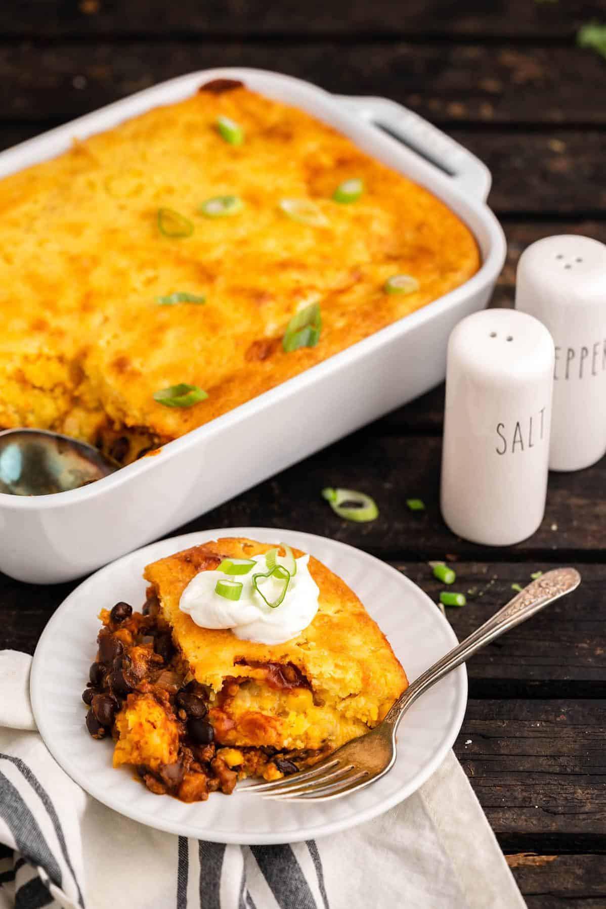  Indulge in this savory and mouthwatering Corn Bread Tamale Pie.