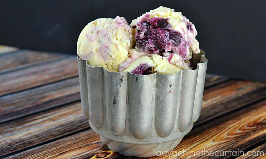 Lemon Blueberry Pie Ice Cream