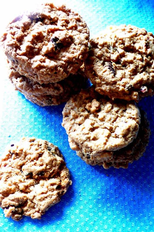  Lovely golden brown texture with oatmeal clusters visible in every bite.