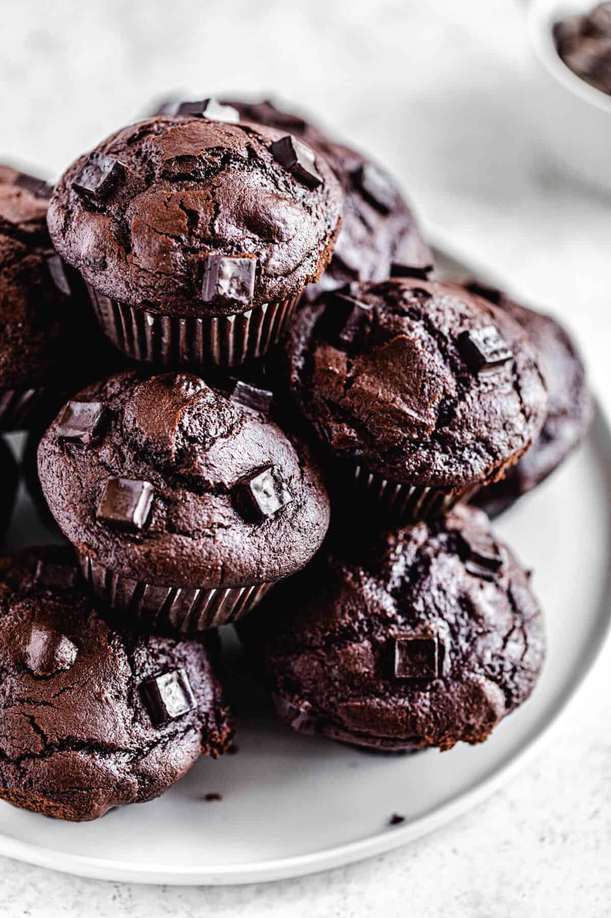  No such thing as too much chocolate with these muffins!