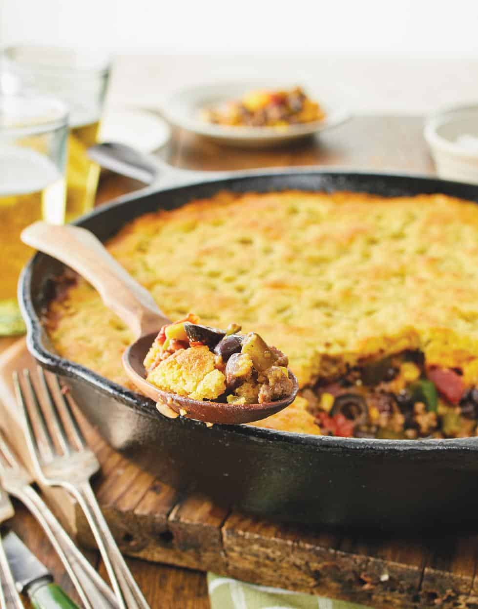  Nothing beats a hot slice of Corn Bread Tamale Pie on a chilly evening.