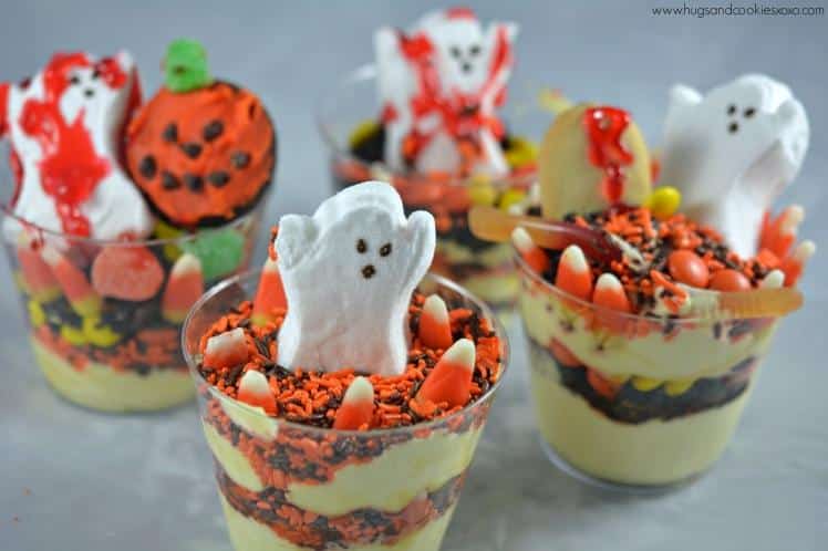  Our spooky pudding cups are the perfect treat to put everyone in the mood for Halloween.