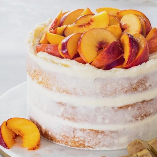 Peach Cream Cake