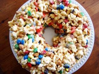 Tasty Popcorn Rice Krispie Bundt Cake Recipe