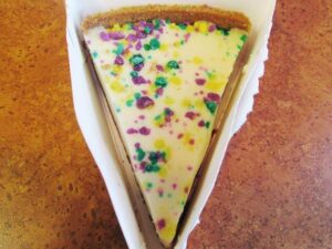 Popeye's Mardi Gras Cheesecake