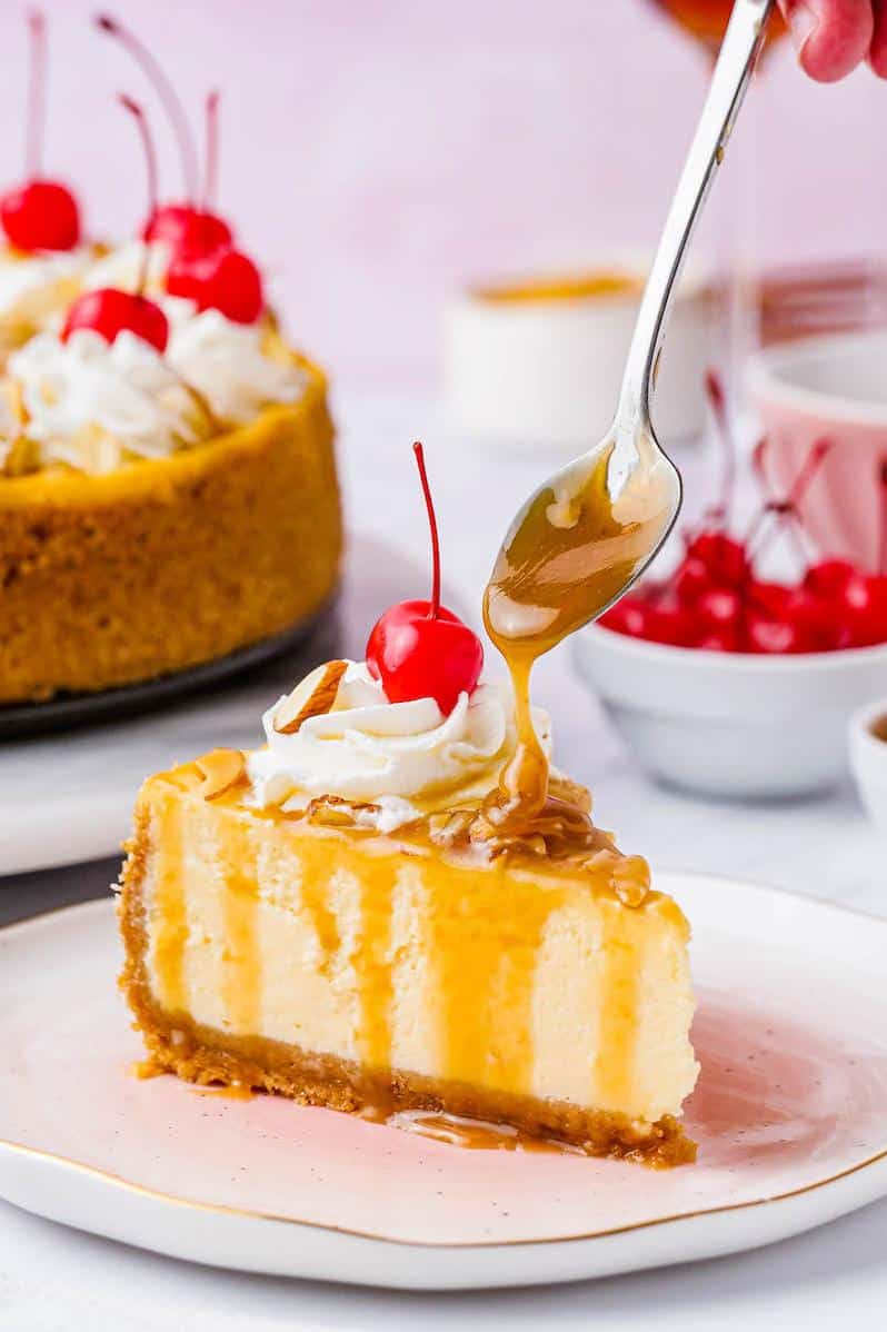  Rich and creamy cheesecake with a nutty twist