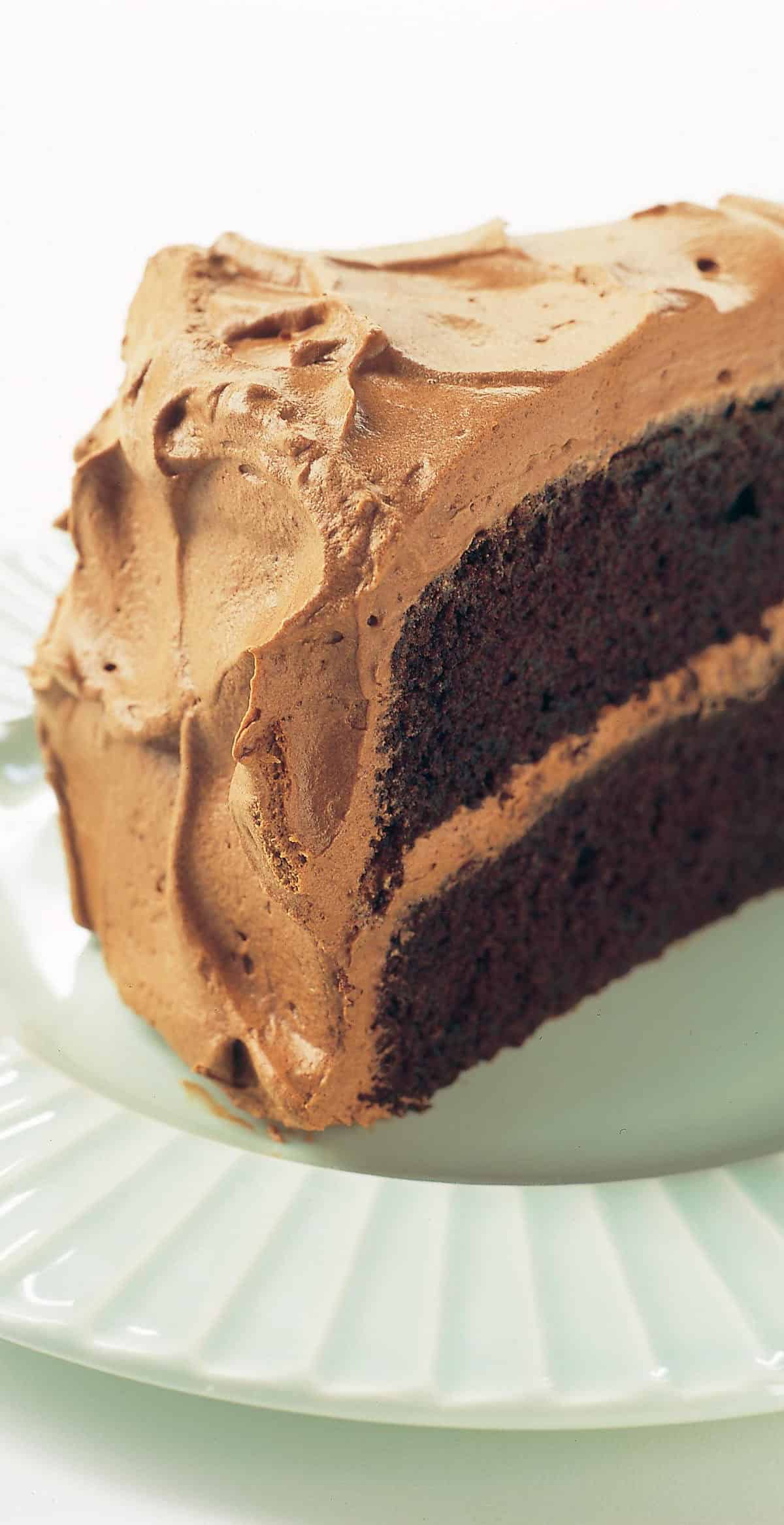  Rich and indulgent, this cake will satisfy any chocolate craving.