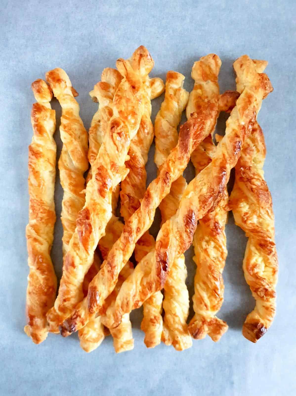  Satisfy your craving for a cheesy snack with these easy as pie cheese straws!