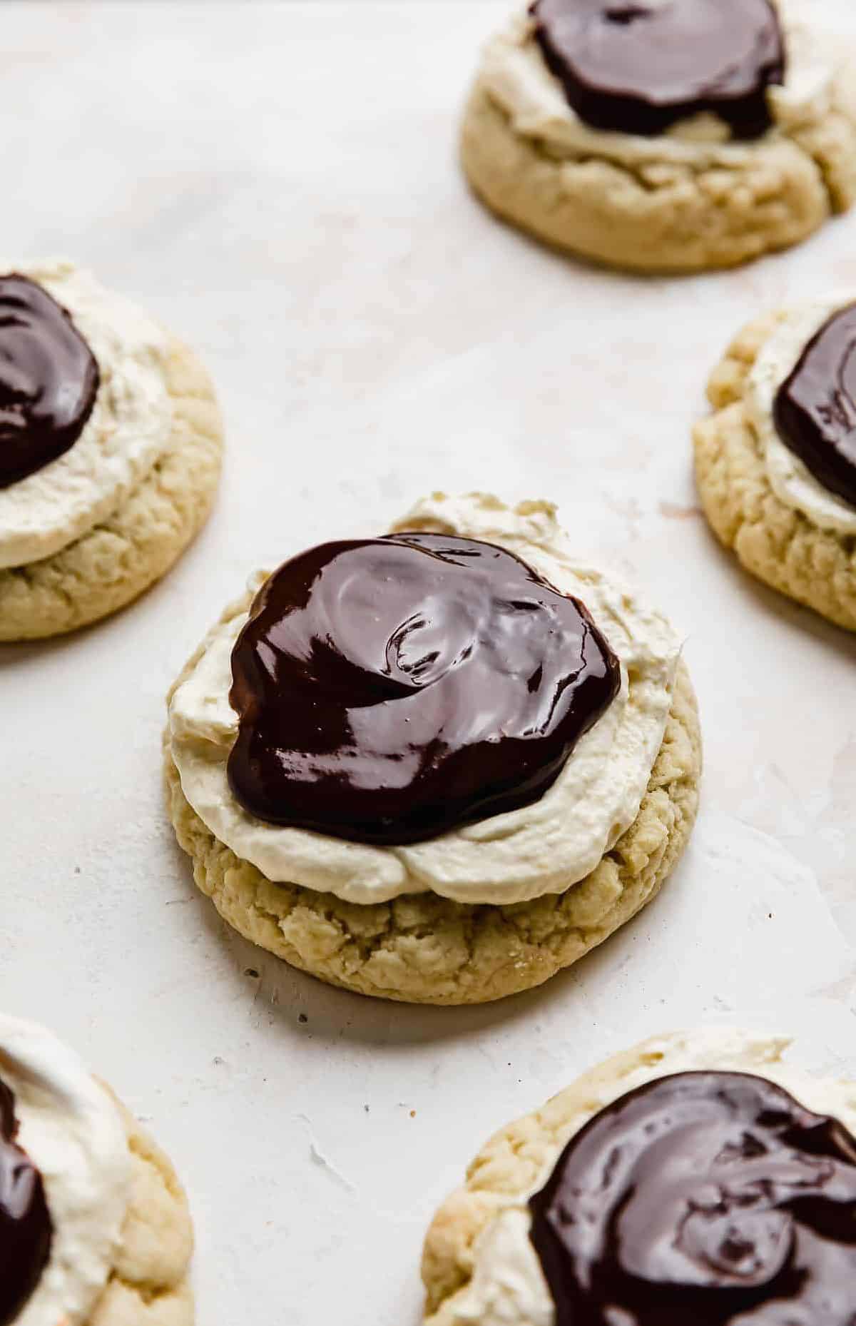  Satisfy your sweet tooth with these Boston Cream Cookies.