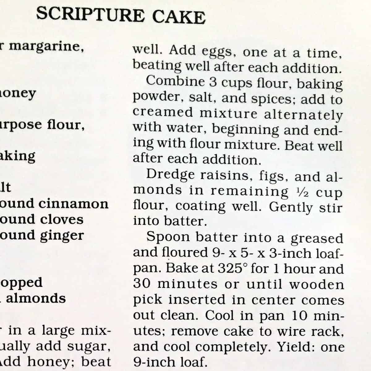 Scripture Cake I